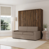 Inovabed Medium Walnut Murphy Bed w/ Sofa