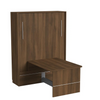 Inovabed Medium Walnut Murphy Bed w/ Table